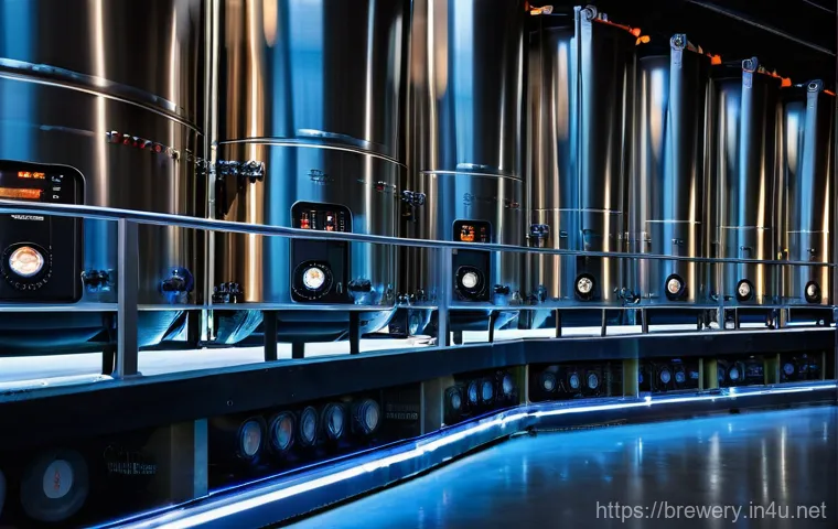 수제맥주 생산 공정 - **Prompt:** A master brewer, a person of ambiguous gender, in a clean, professional uniform with sle...