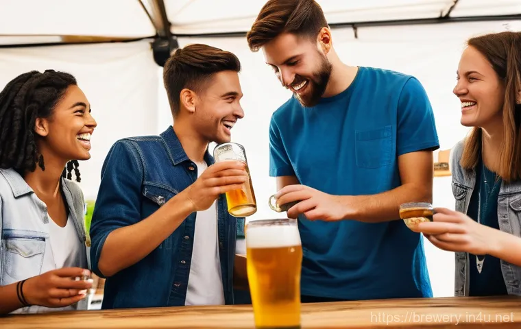 수제맥주와 전통 양조 기술 - Inside a "smart brewery," a brewer (clean apron, traditional-style cap over modern work attire, resp...
