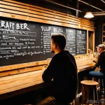 수제맥주 경쟁 시장 분석 - **Image Prompt: The Golden Age of Craft Beer**
A vibrant, bustling craft brewery with a diverse ...