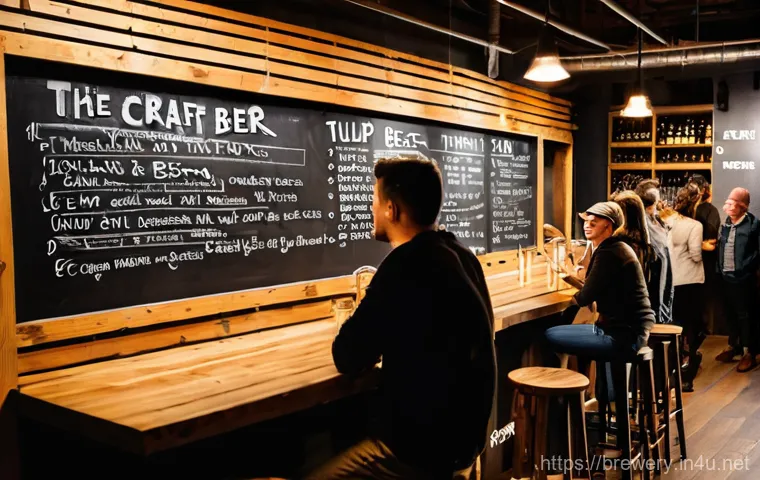 수제맥주 경쟁 시장 분석 - **Image Prompt: The Golden Age of Craft Beer**
A vibrant, bustling craft brewery with a diverse ...